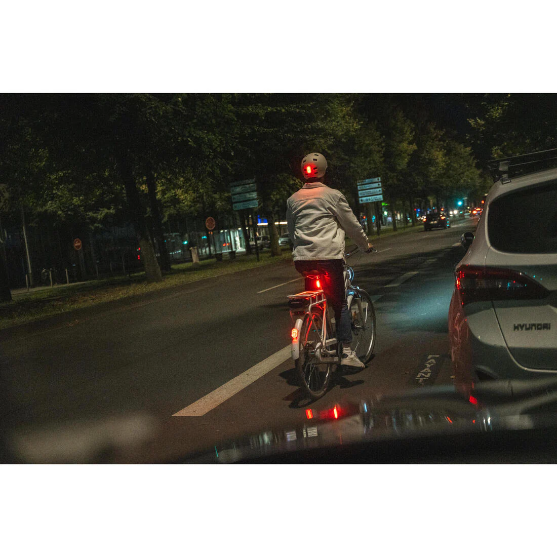 2 Luces Bicicleta SL510 Delantera/Trasera Negro USB Clip - Image 13