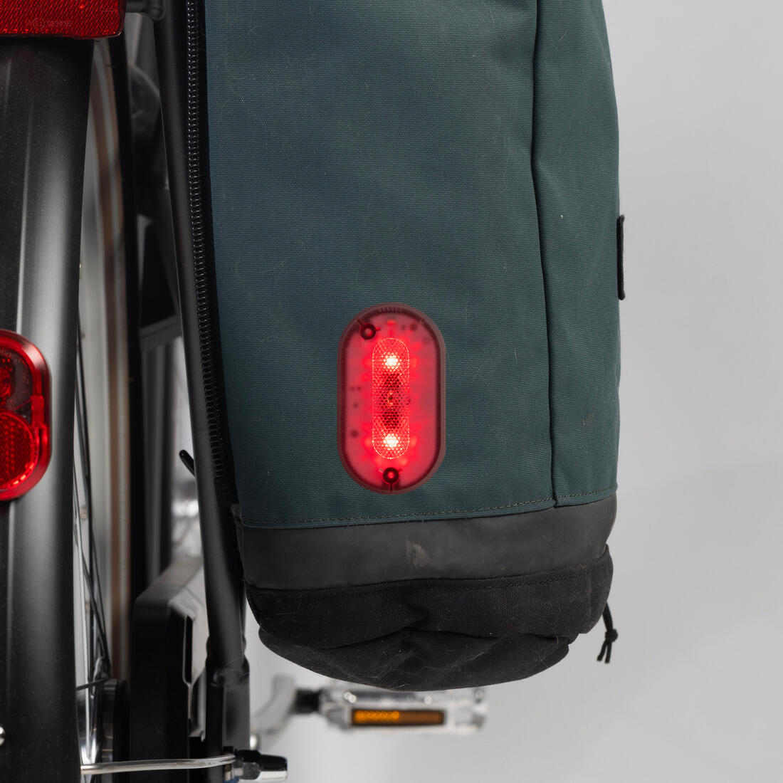 2 Luces Bicicleta SL510 Delantera/Trasera Negro USB Clip - Image 9