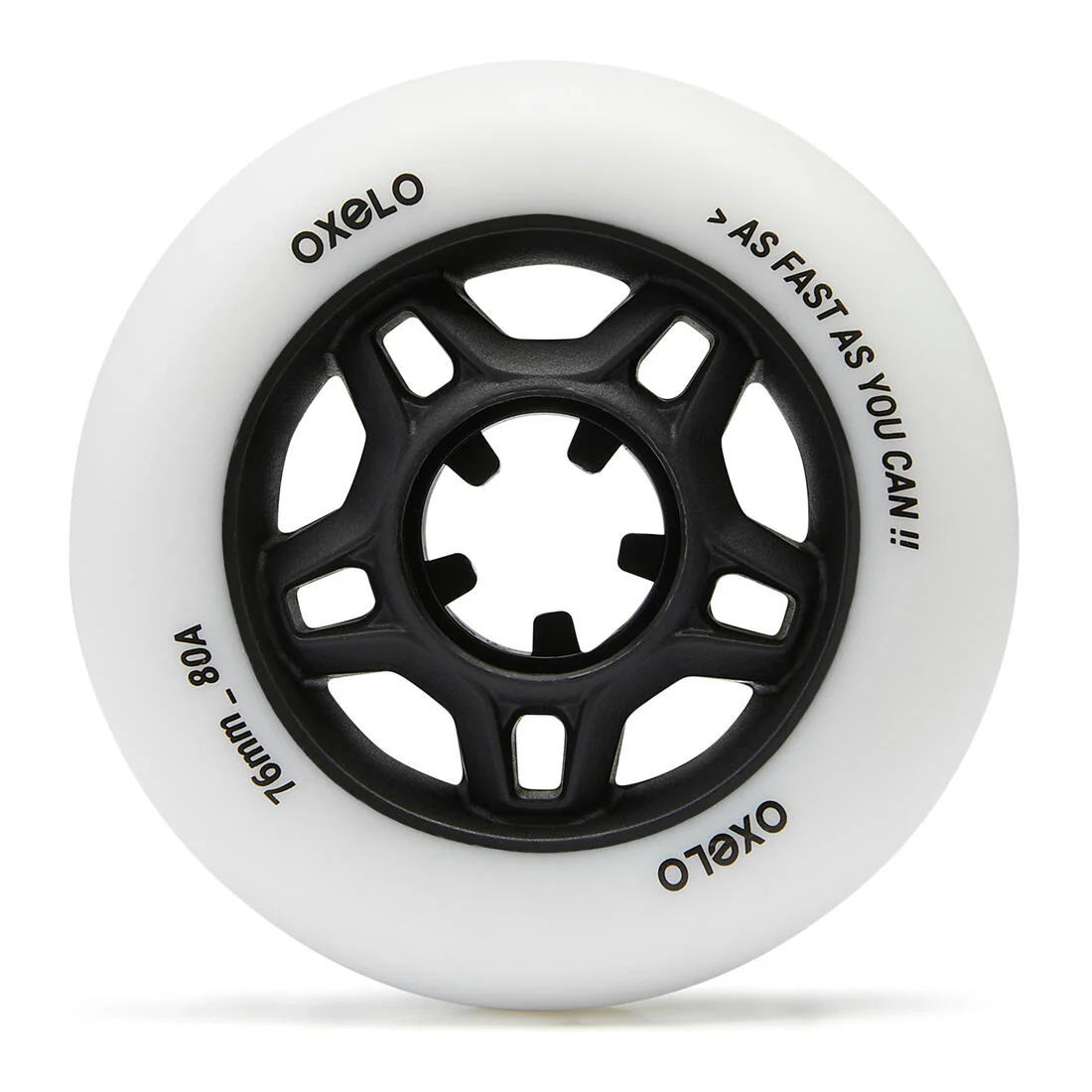 4 Ruedas Roller Fitness FIT 76 mm 80A Adulto Blanco - Image 2