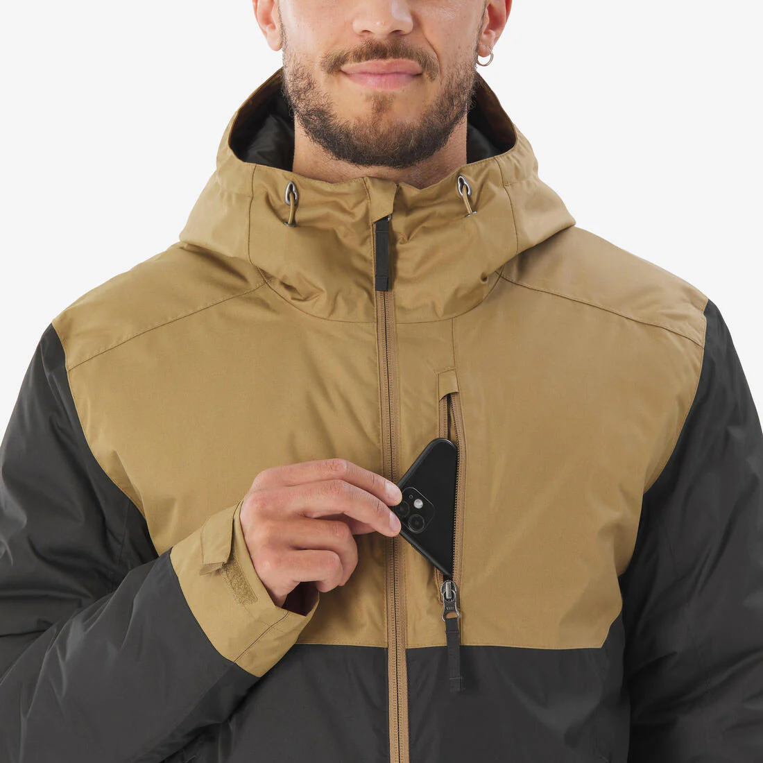 Abrigo de tejido polar impermeable para senderismo para hombre SH500 -10 °C - Image 13