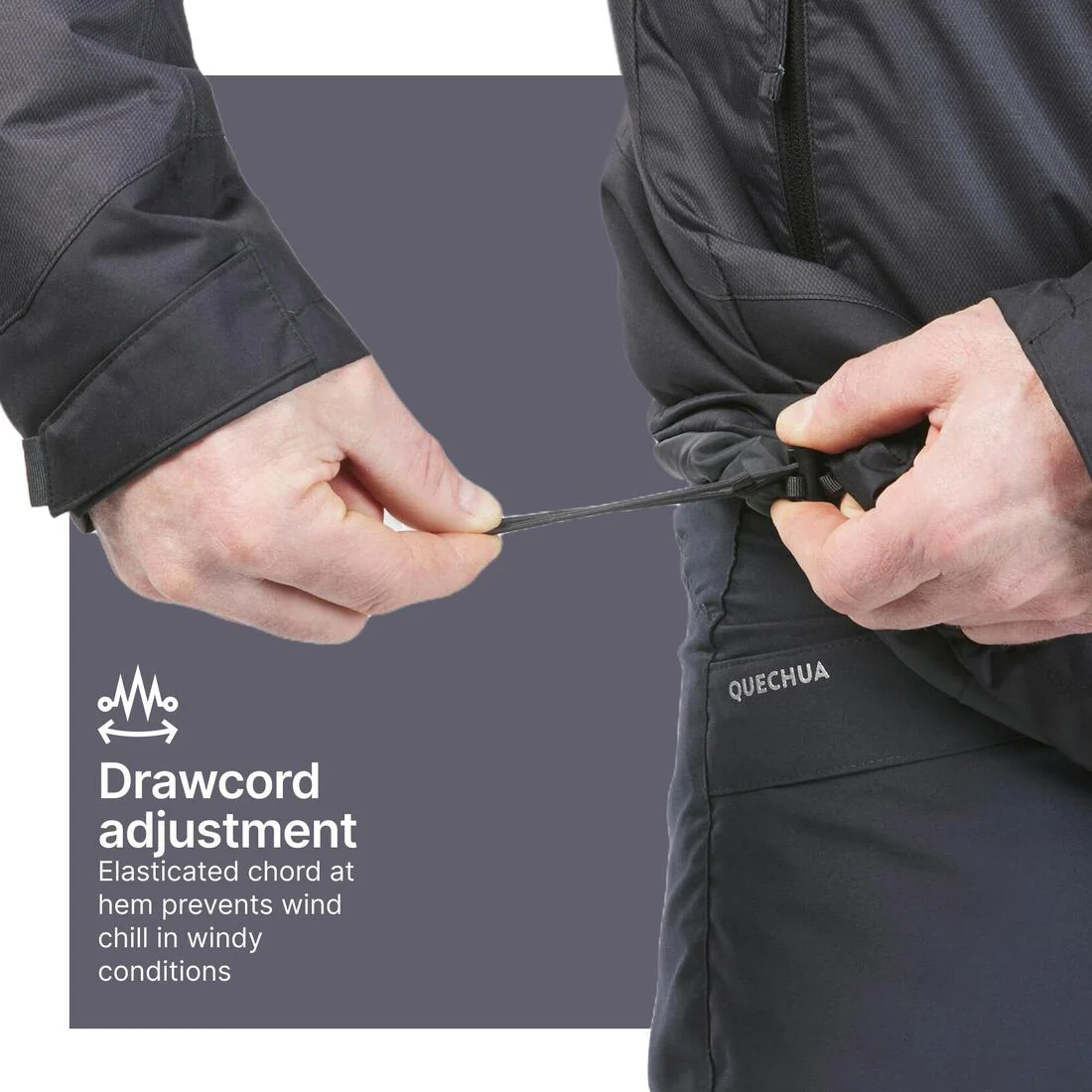 Abrigo de tejido polar impermeable para senderismo para hombre SH500 -10 °C - Image 24