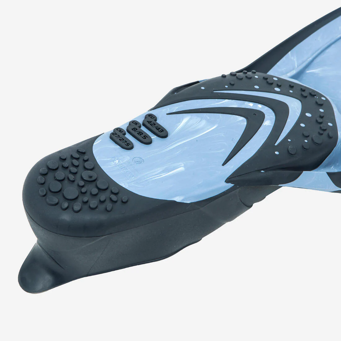 Aletas de snorkel azul mármol FF100 React - Image 3