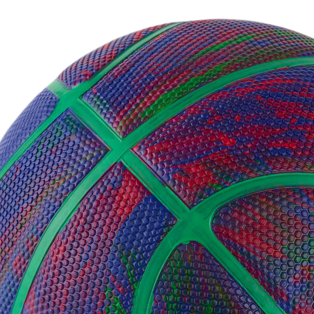 Balón de básquetbol - K500 Rubber - Talla 3 - Morado Rosa Verde - Image 4