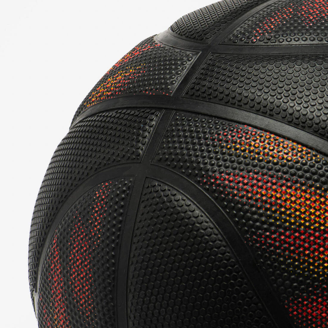 Balón de básquetbol para exterior talla 5 negro con naranja para niño Resist - Image 7