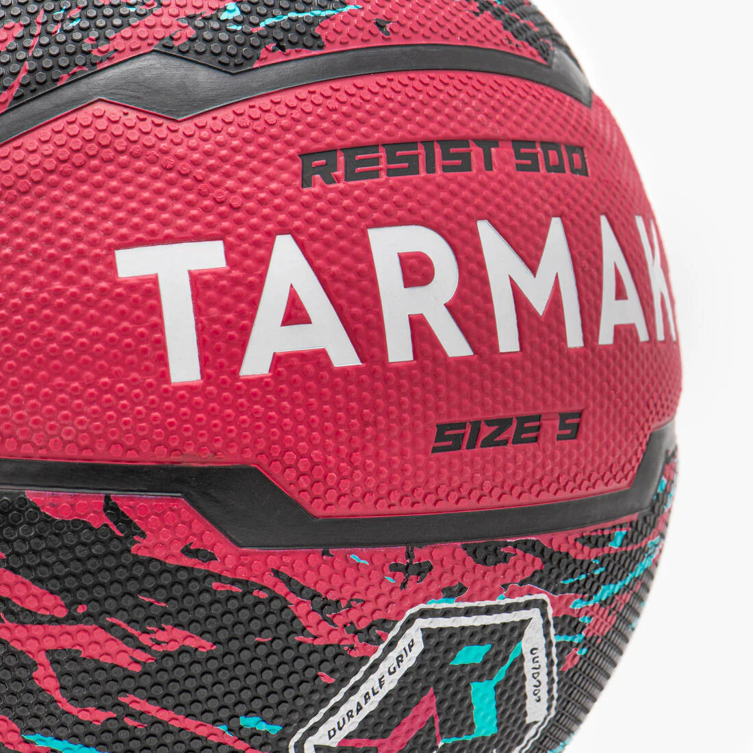 Balón de básquetbol rosa y negro R500 talla 5 - Image 6