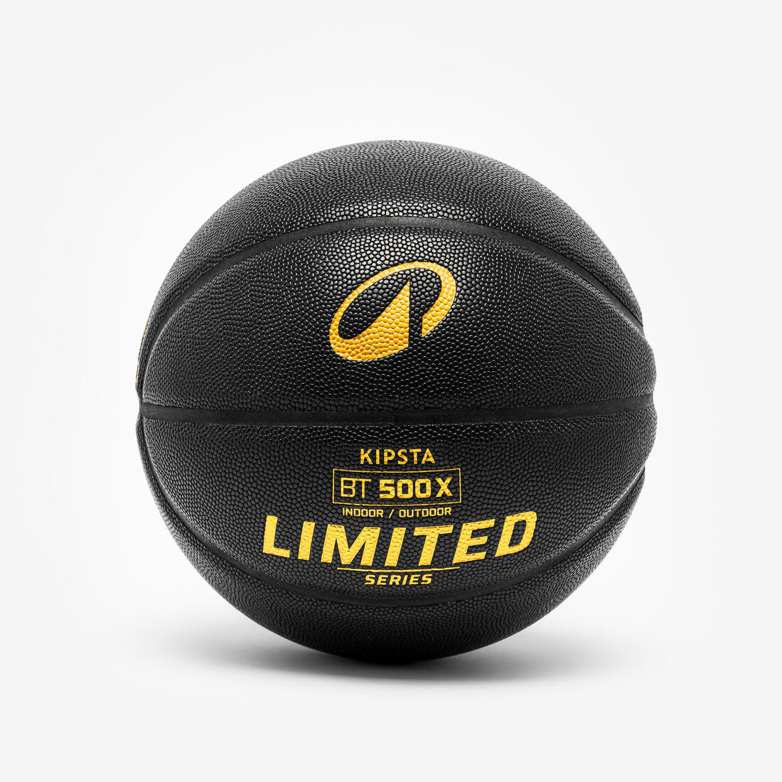 Balón de básquetbol talla 7 negro con oro BT500