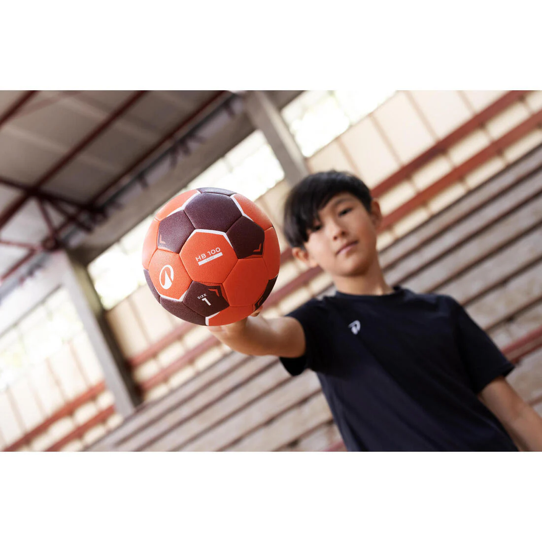 Balón de handball talla 1 naranja HB100 Light - Image 2
