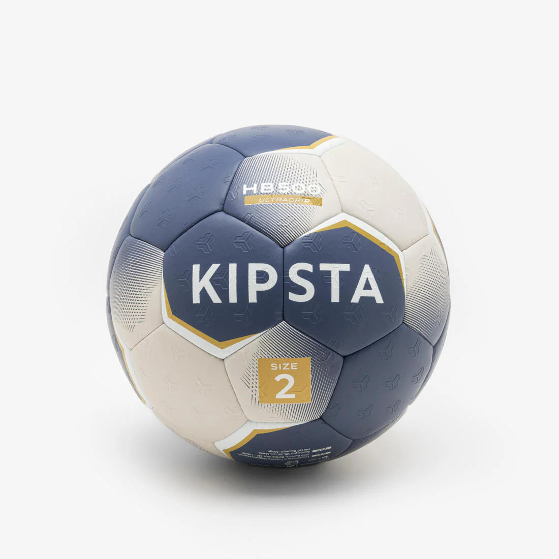 Balón de handball talla 2 azul con gris HB500 Hybrid