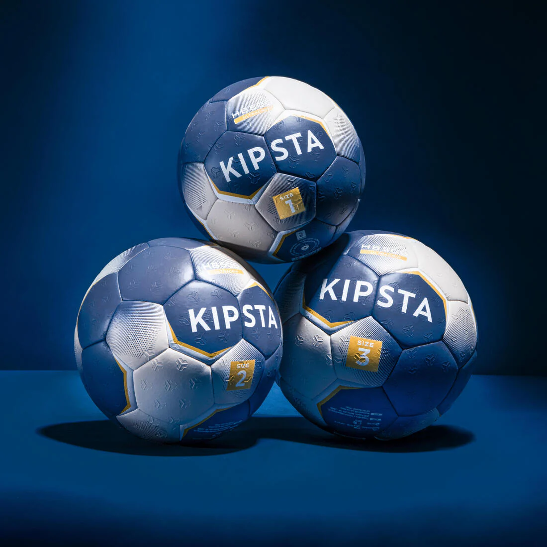 Balón de handball talla 2 azul con gris HB500 Hybrid - Image 10