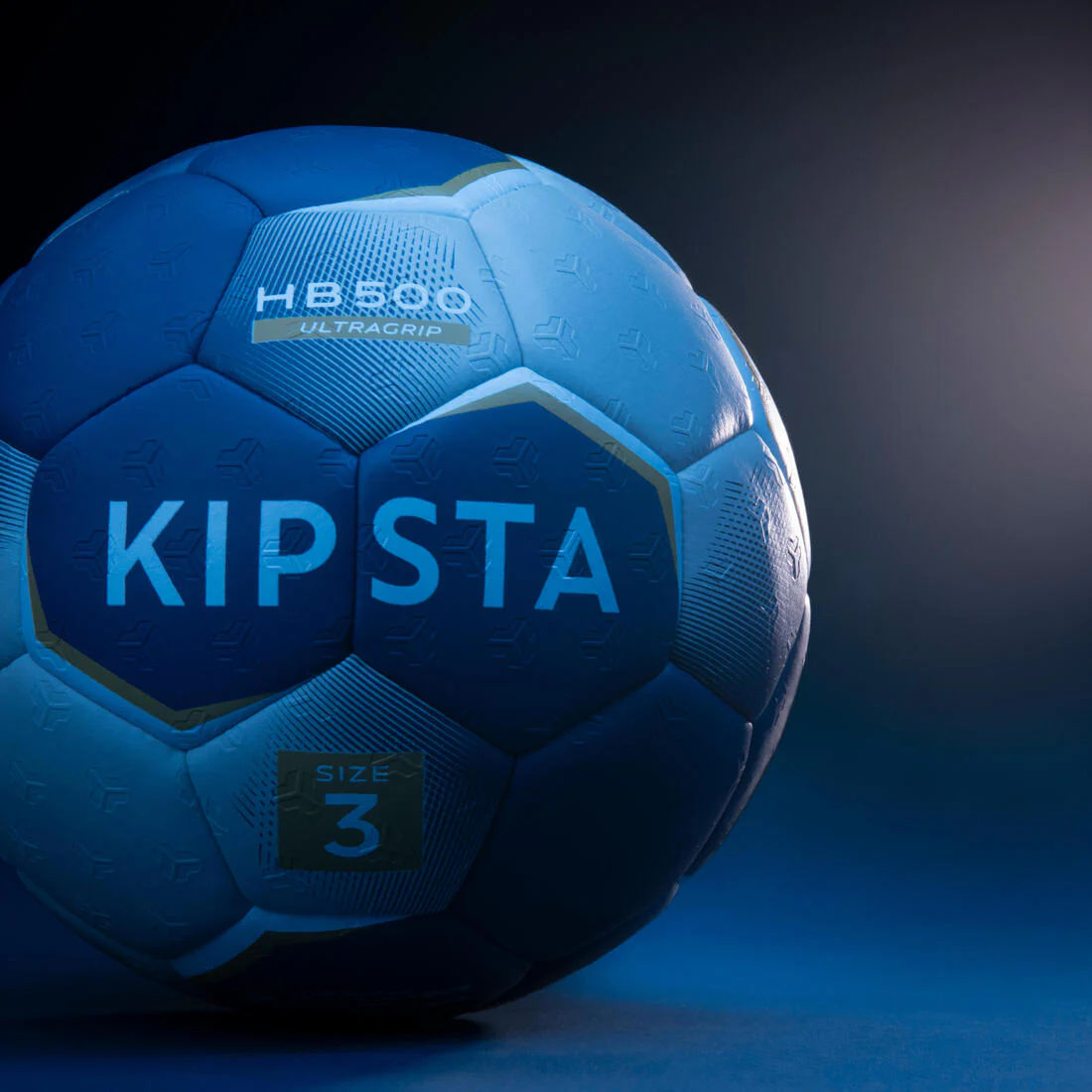 Balón de handball talla 3 azul con gris HB500 Hybrid - Image 9