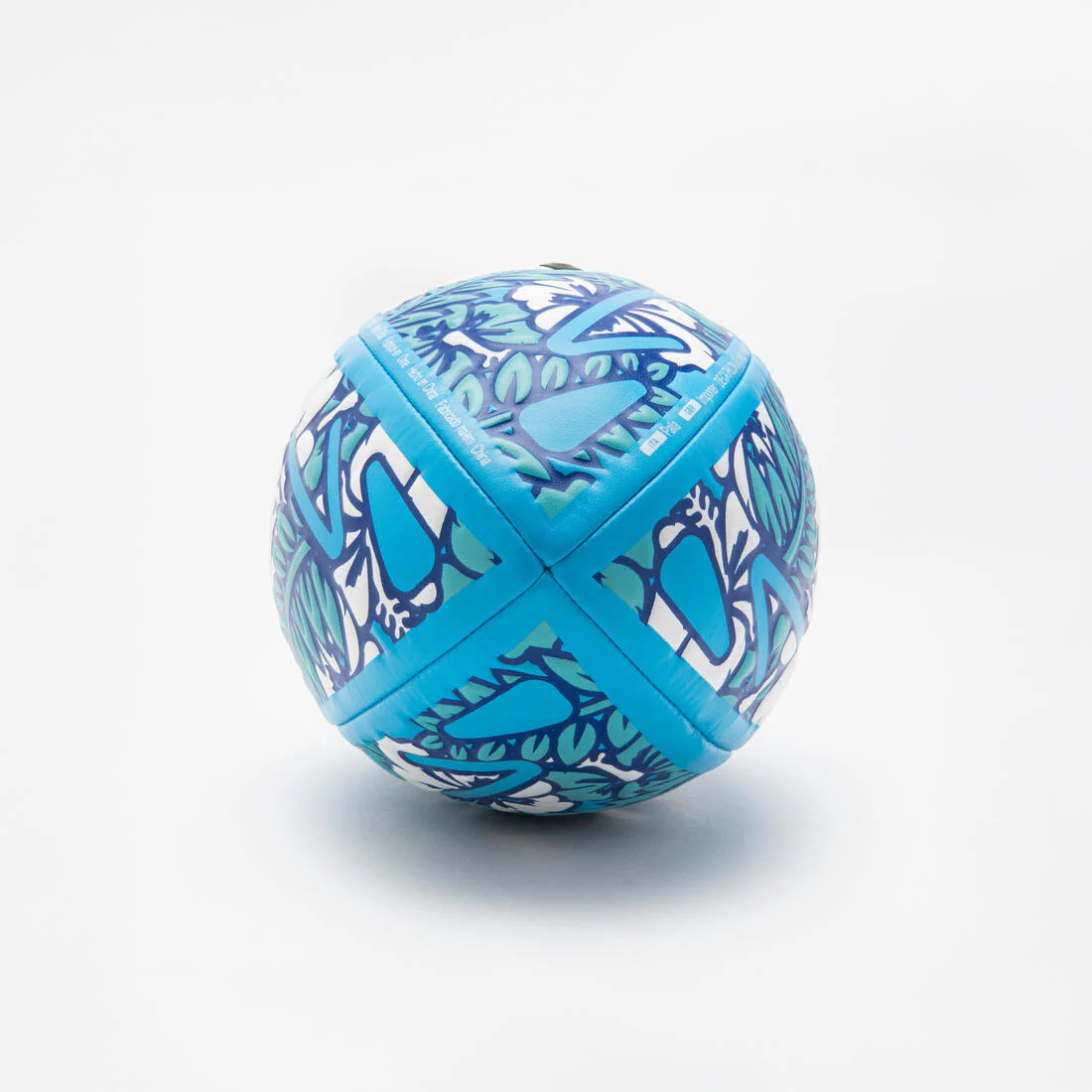 Balón de rugby de playa talla midi azul con blanco R100 Beach Tropical - Image 4