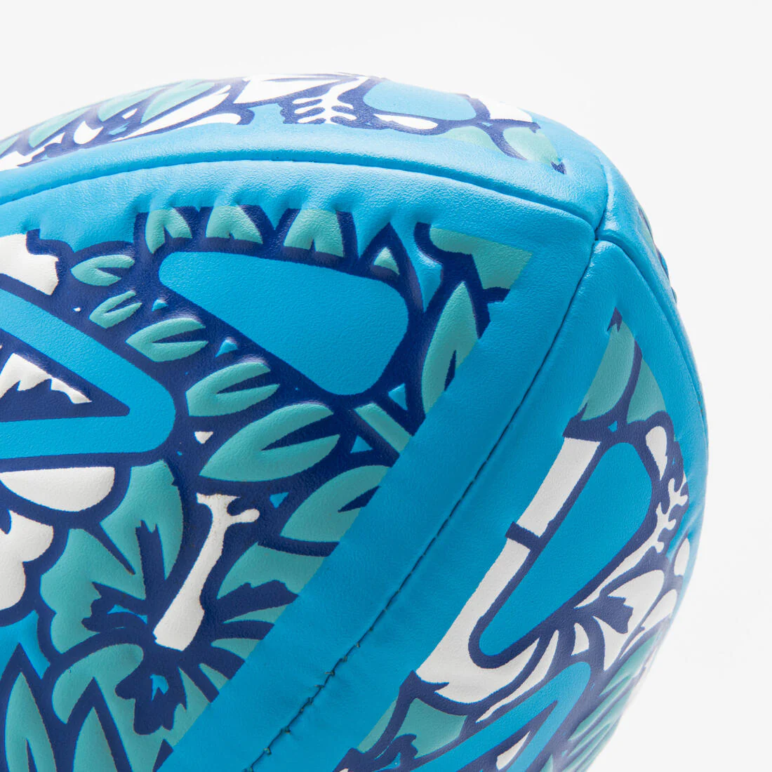 Balón de rugby de playa talla midi azul con blanco R100 Beach Tropical - Image 5