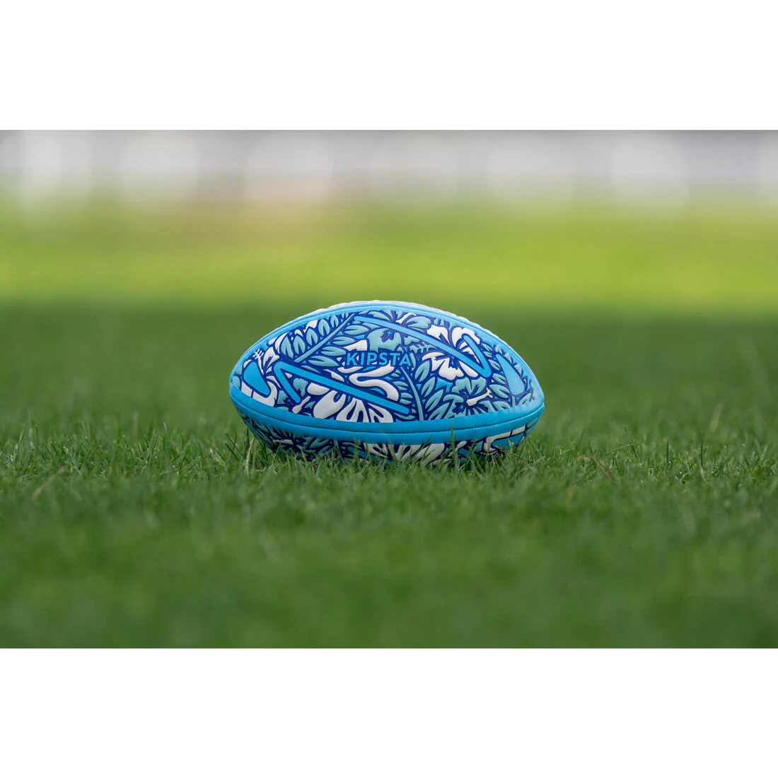 Balón de rugby de playa talla midi azul con blanco R100 Beach Tropical - Image 9