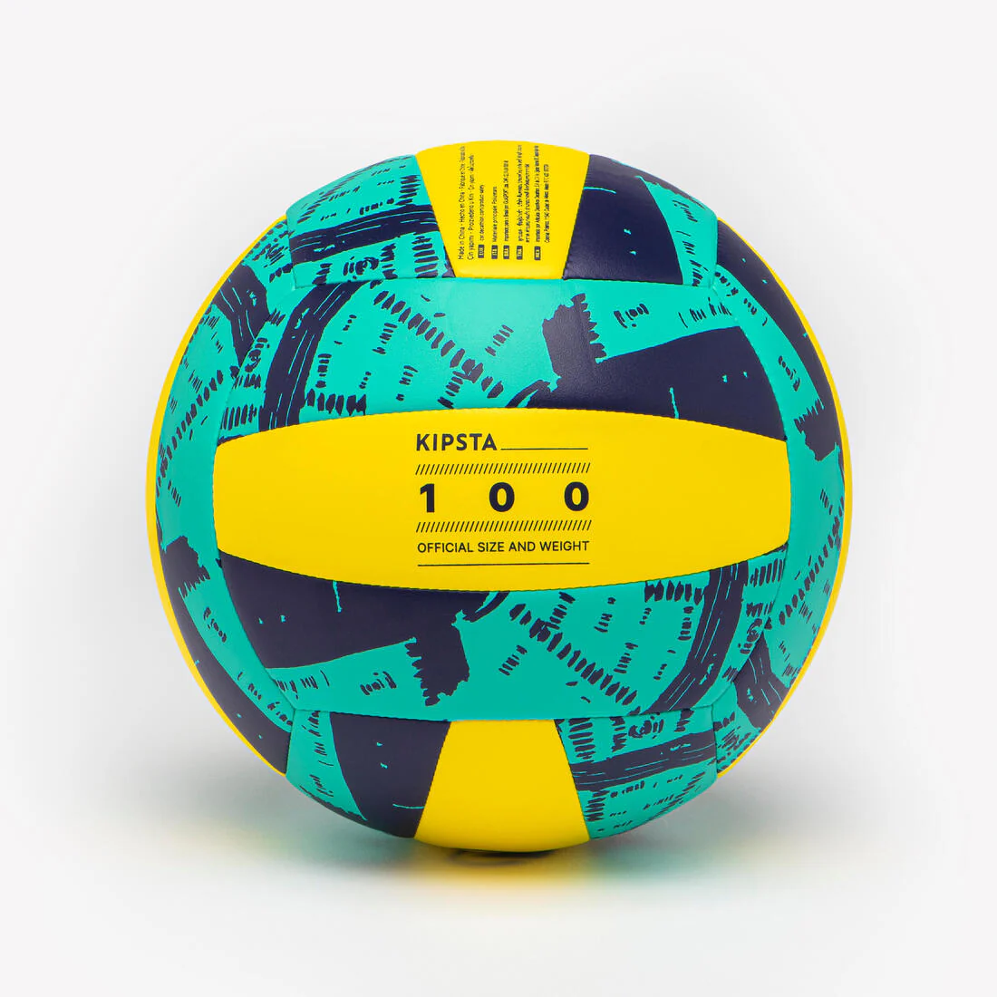 Balón de voleibol azul con amarillo VB100 - Image 5