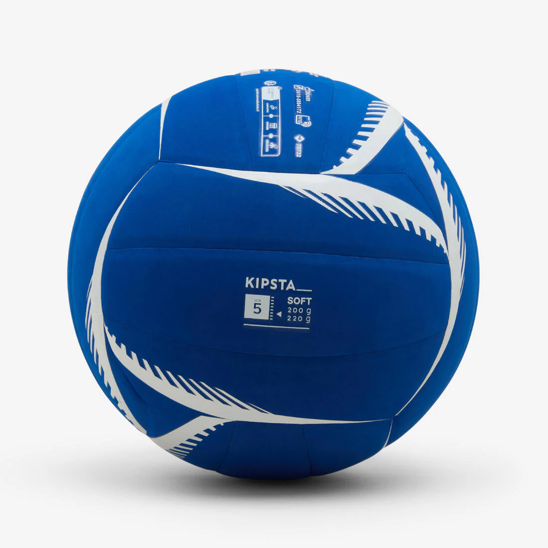 Balón de voleibol azul con blanco de 200/220 g VB500 Soft - Image 6