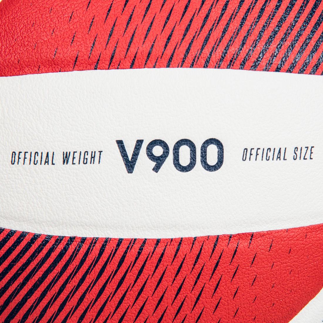 Balón de voleibol blanco con rojo V900 - Image 8