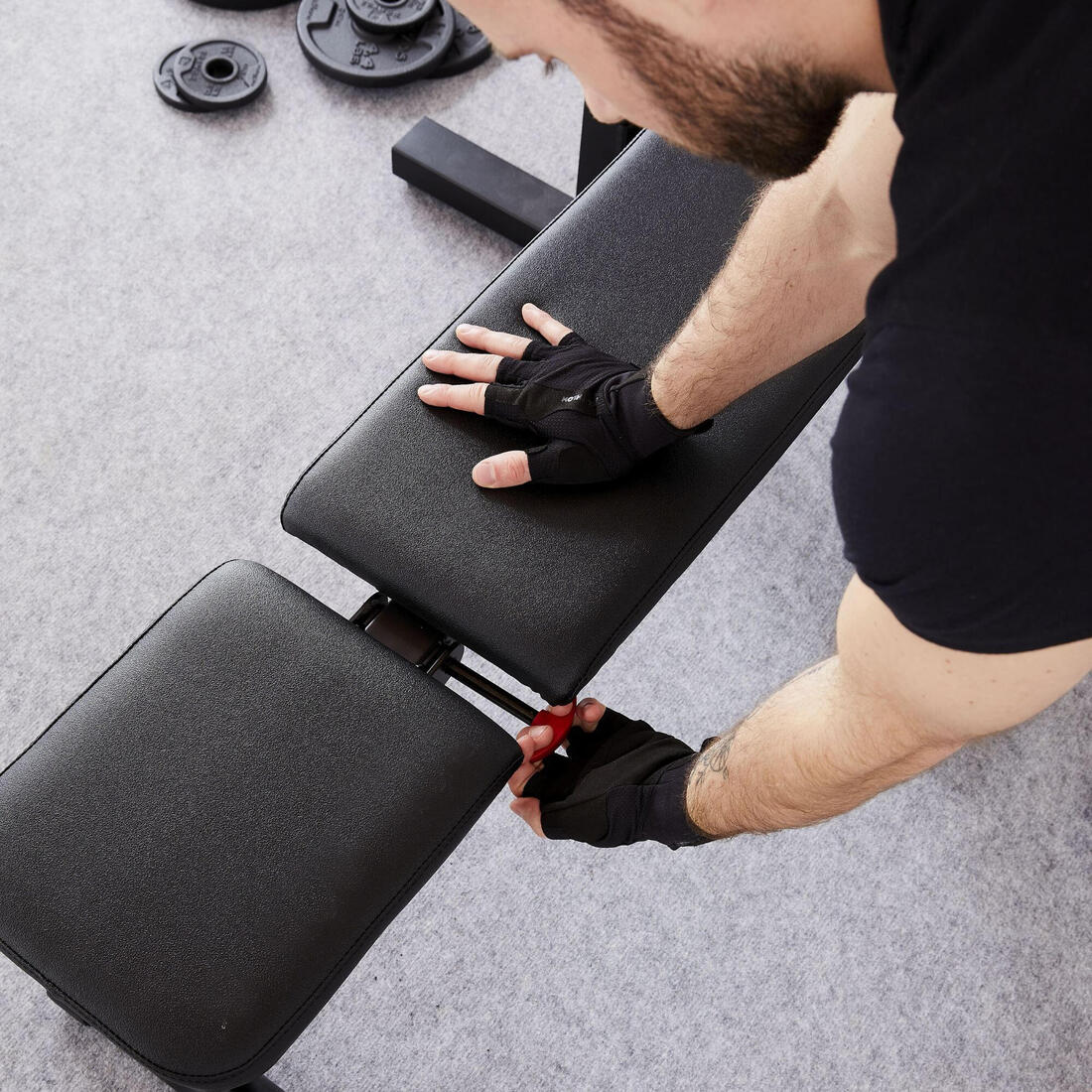 Banco de musculación para press de pecho plegable y reclinable - Image 28