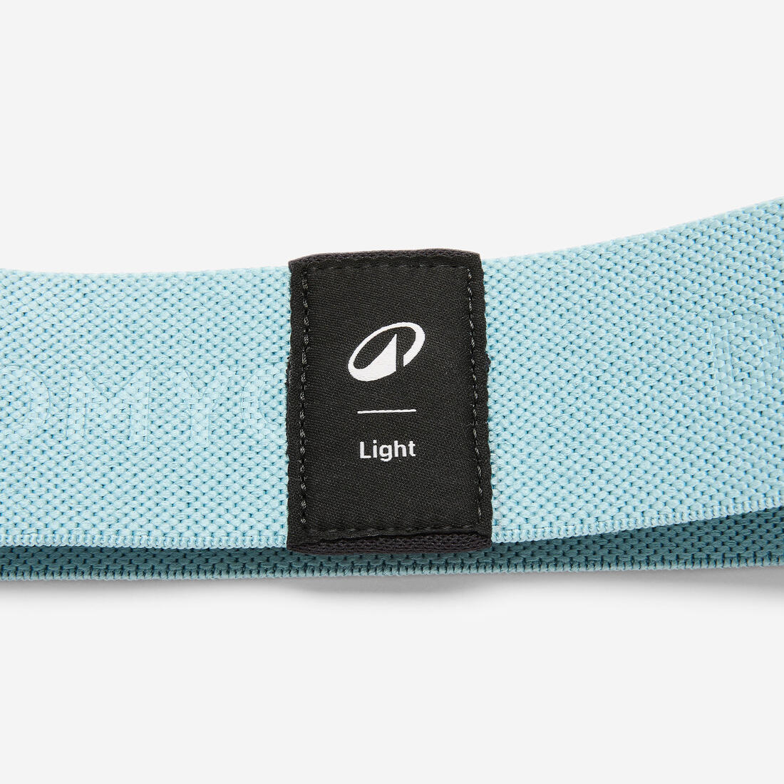 Banda elástica de fitness de tela con resistencia ligera para glúteos azul - Image 2