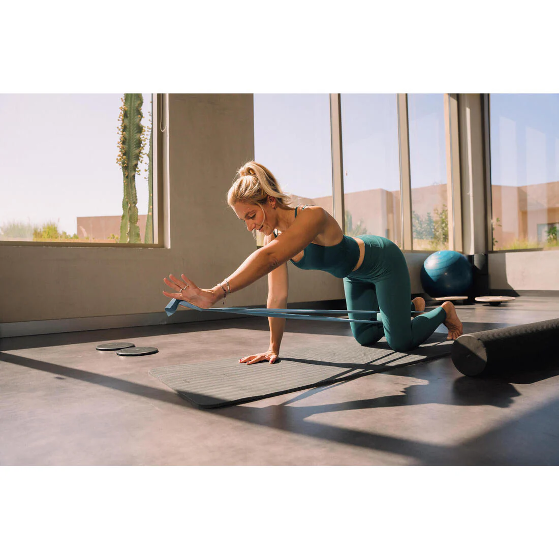 Banda Elástica Pilates Azul Resistencia 2 kg - Image 3