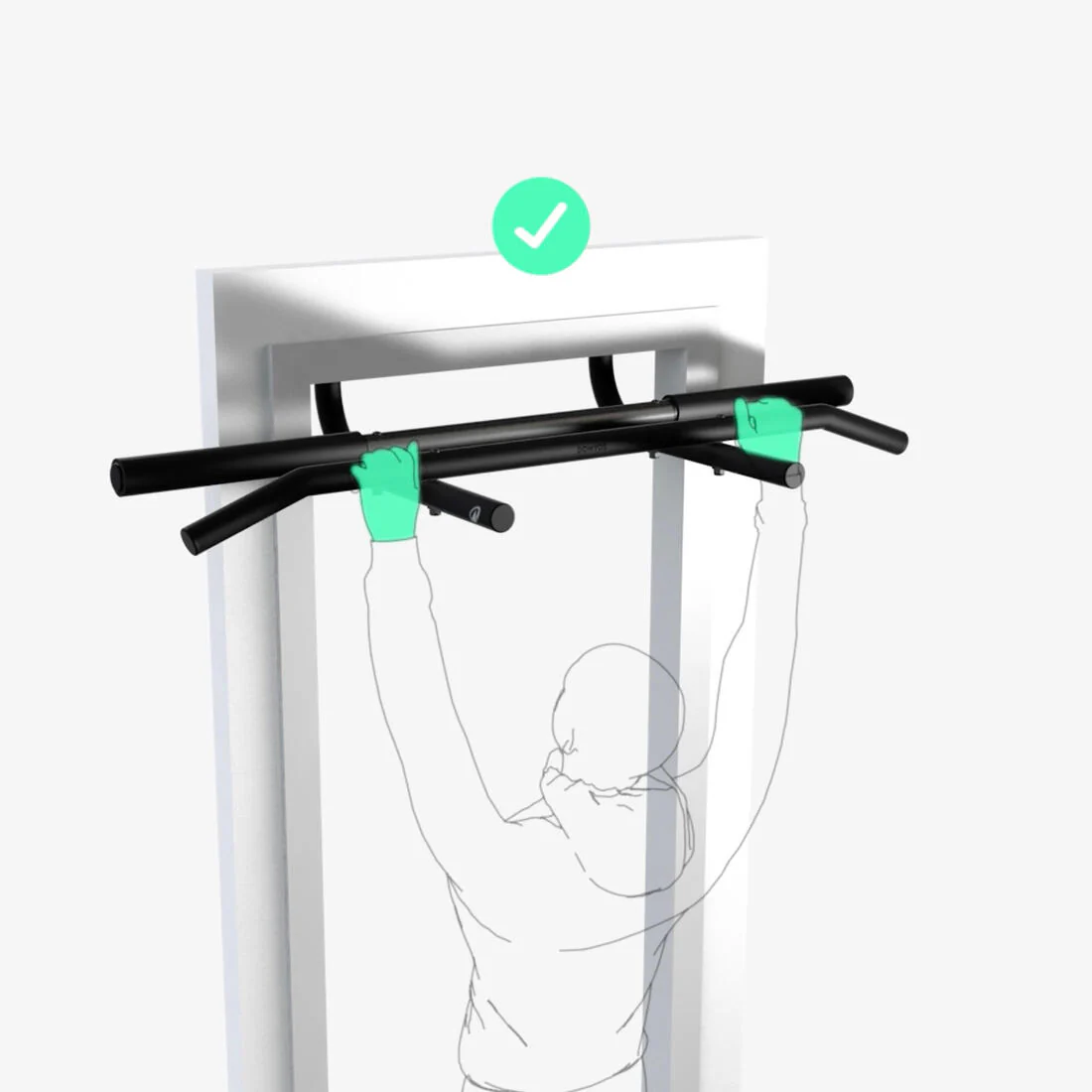 Barra de dominadas de musculación para puerta - Image 10
