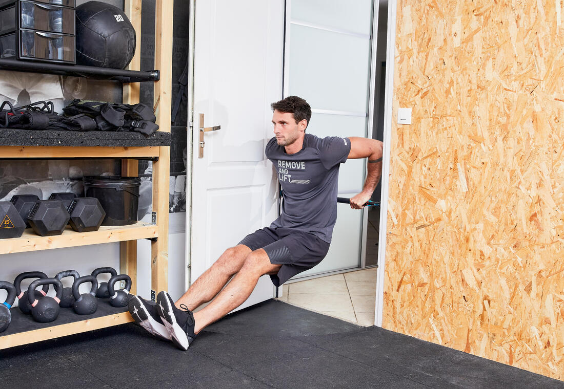 Barra de ejercicio dominadas ajustable a la puerta Fitness Cross Training - Image 12