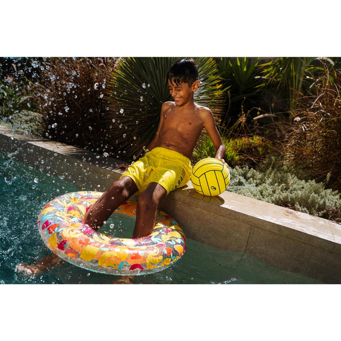 Bermuda de natación amarilla para niños 100 - Image 6