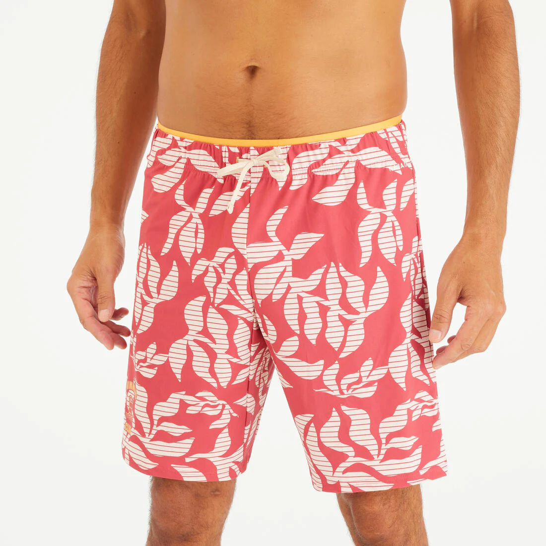 Bermuda de natación larga roja para hombre 100 - Image 2