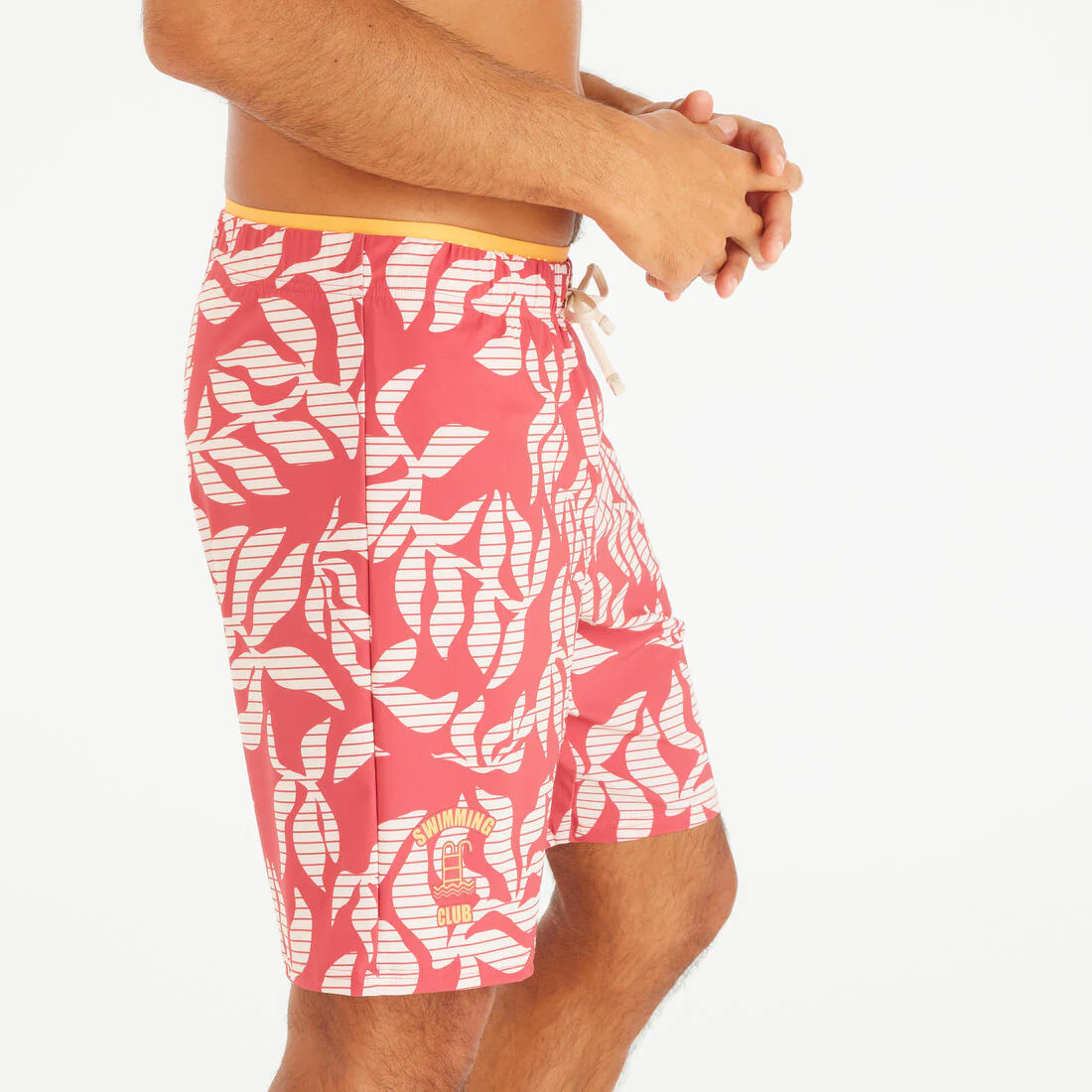 Bermuda de natación larga roja para hombre 100 - Image 7