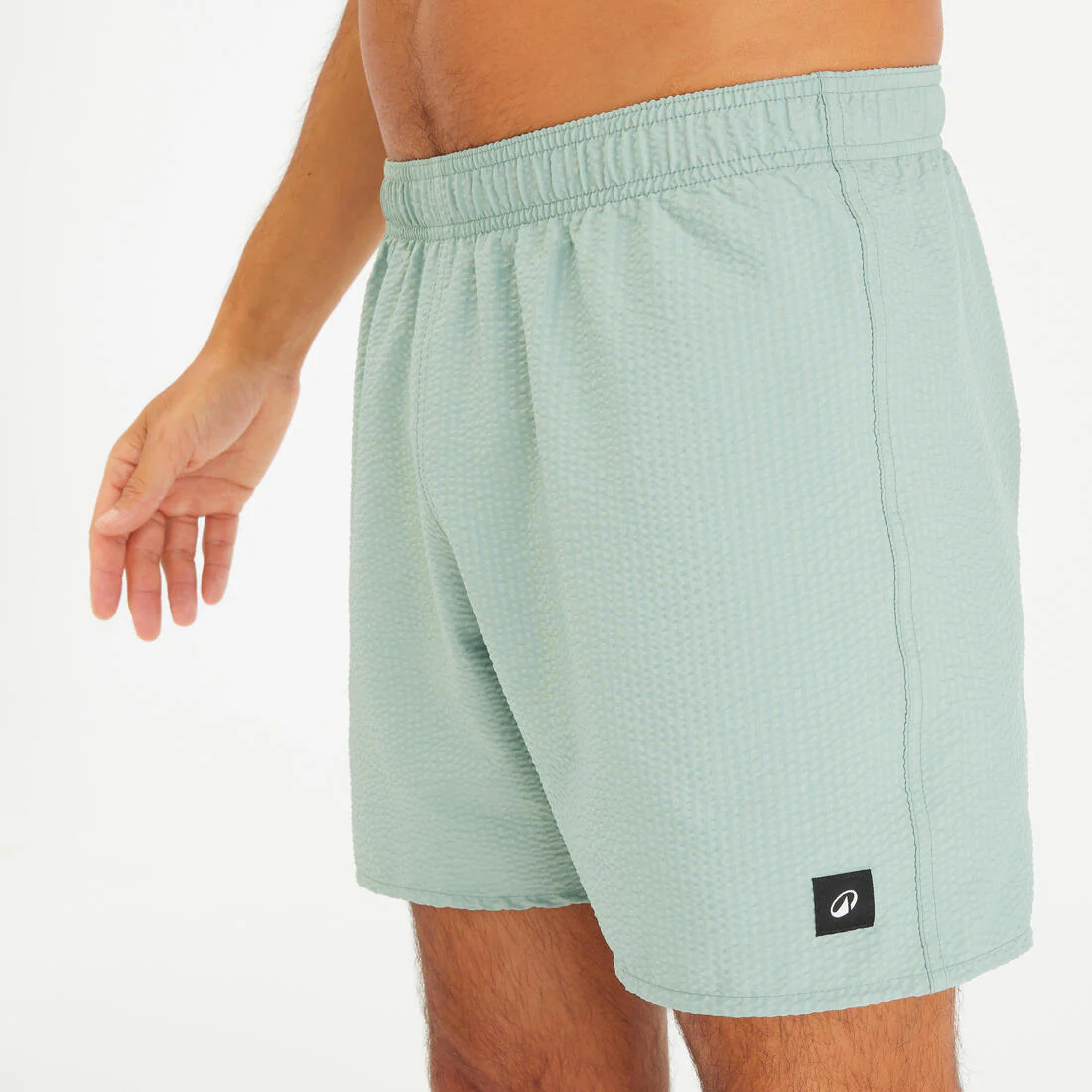 Bermuda de natación texturizado caqui para hombre 100 - Image 3