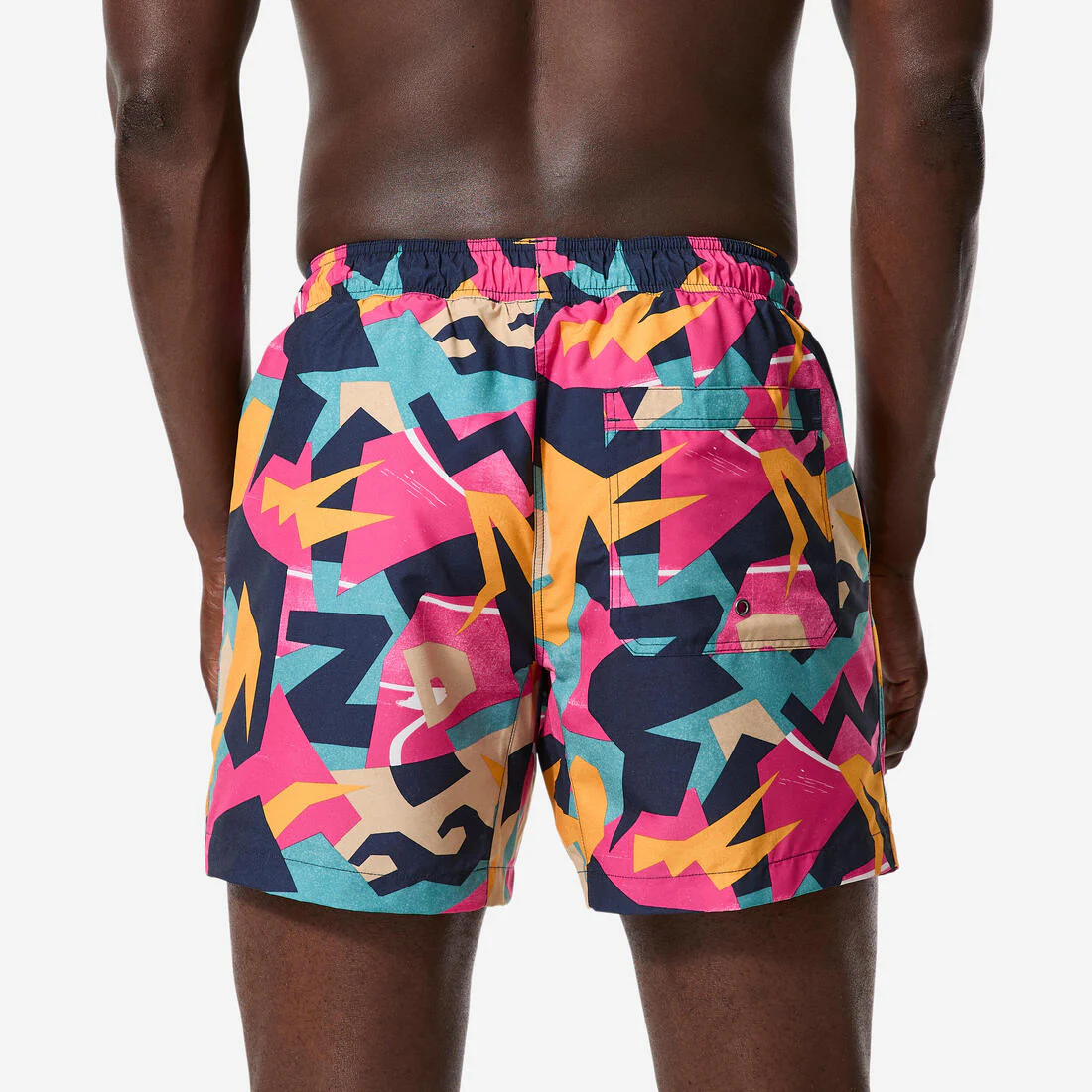 Bermuda de surf corta de 15" negra para hombre 100 Palmito - Image 13