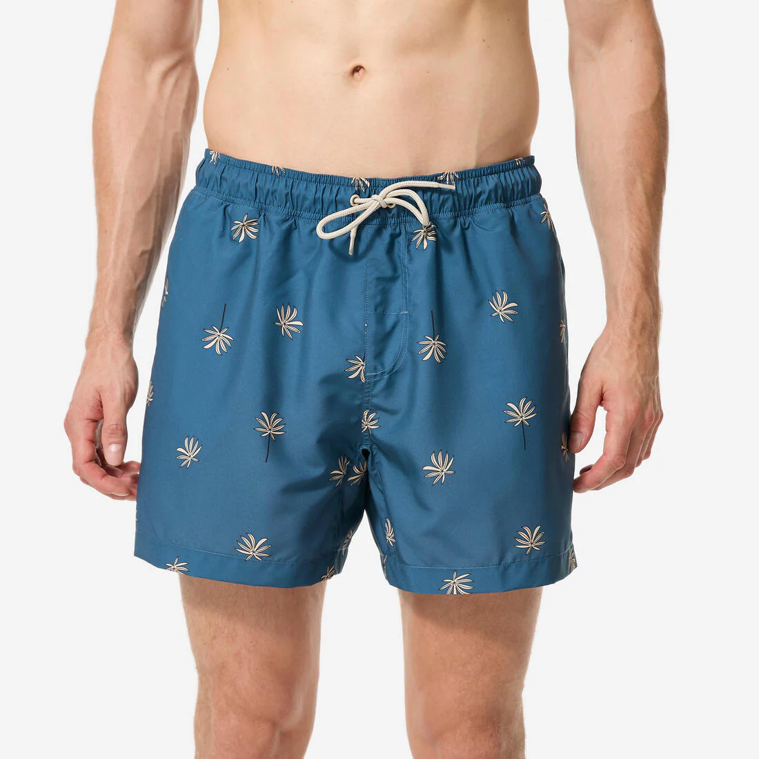Bermuda de surf corta de 15" negra para hombre 100 Palmito - Image 2