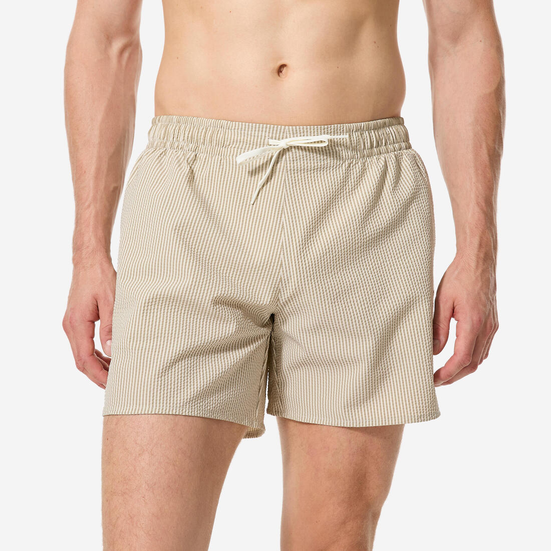 Bermuda de surf de 15" caqui con texturizado para hombre 100 Hendaia