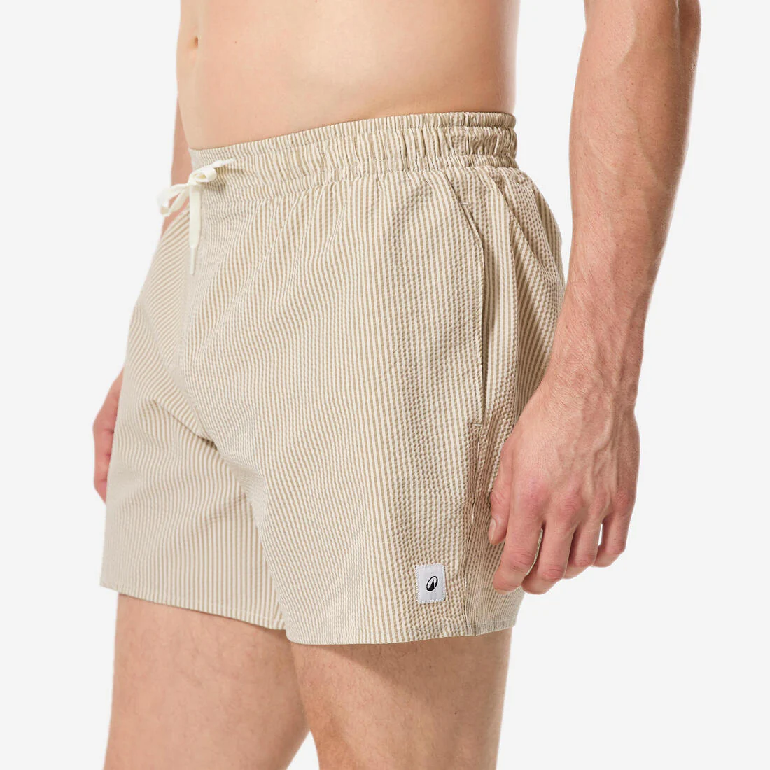Bermuda de surf de 15" caqui con texturizado para hombre 100 Hendaia - Image 4