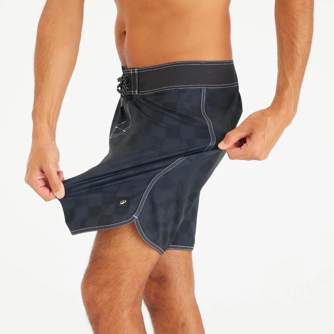 Bermuda de surf de longitud media de 18" azul marino para hombre 500 - Image 12
