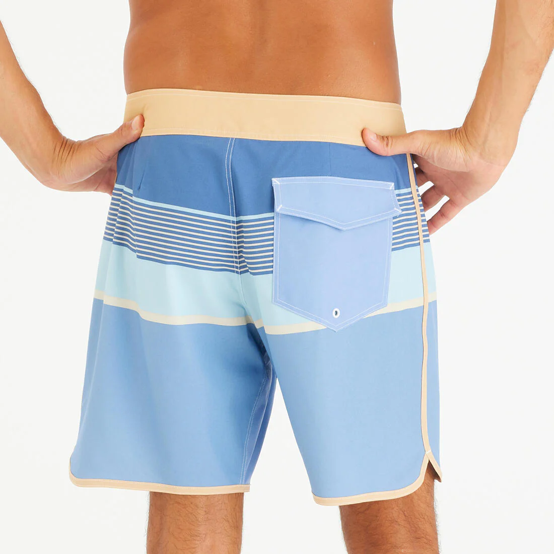 Bermuda de surf de longitud media de 18" azul marino para hombre 500 - Image 15
