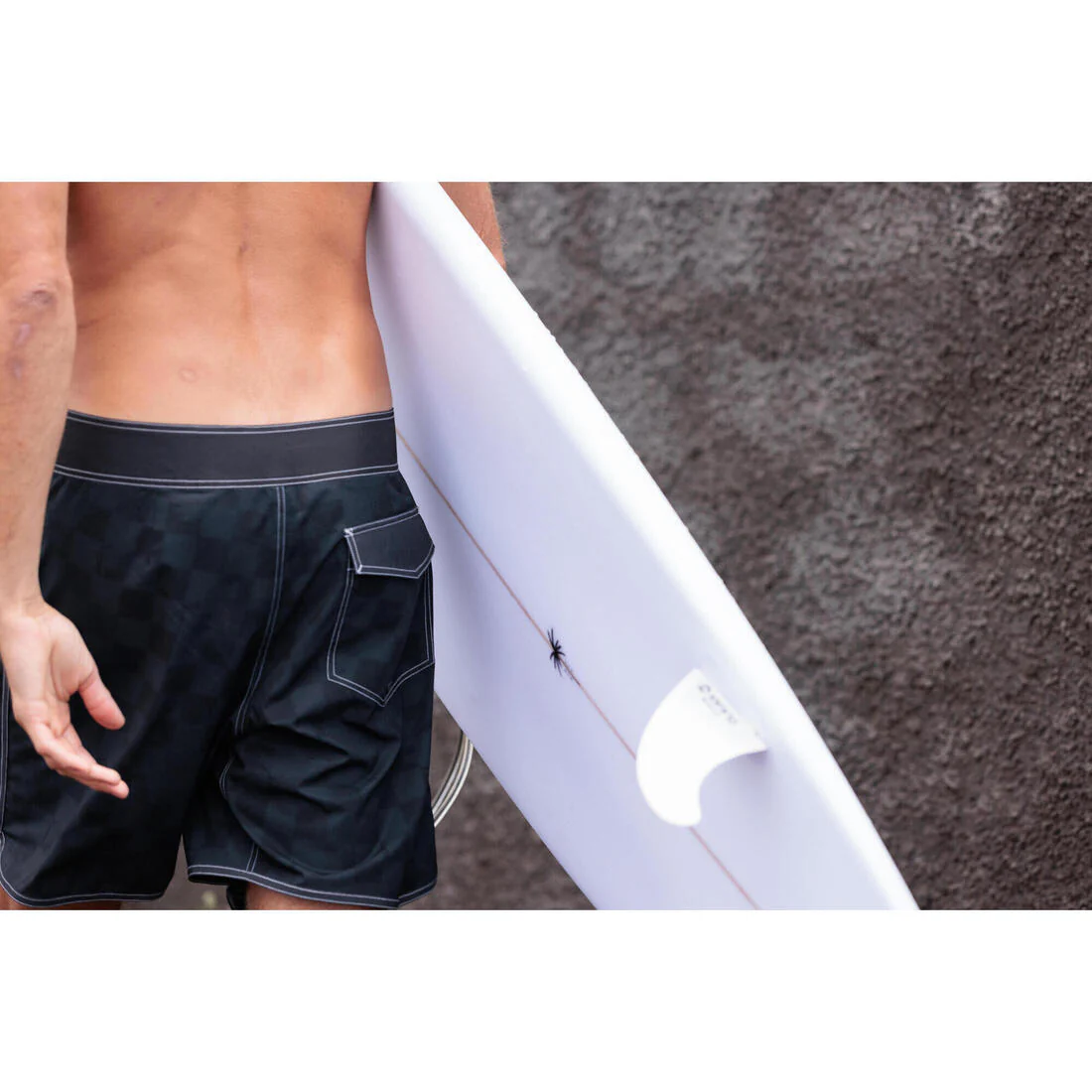 Bermuda de surf de longitud media de 18" azul marino para hombre 500 - Image 22