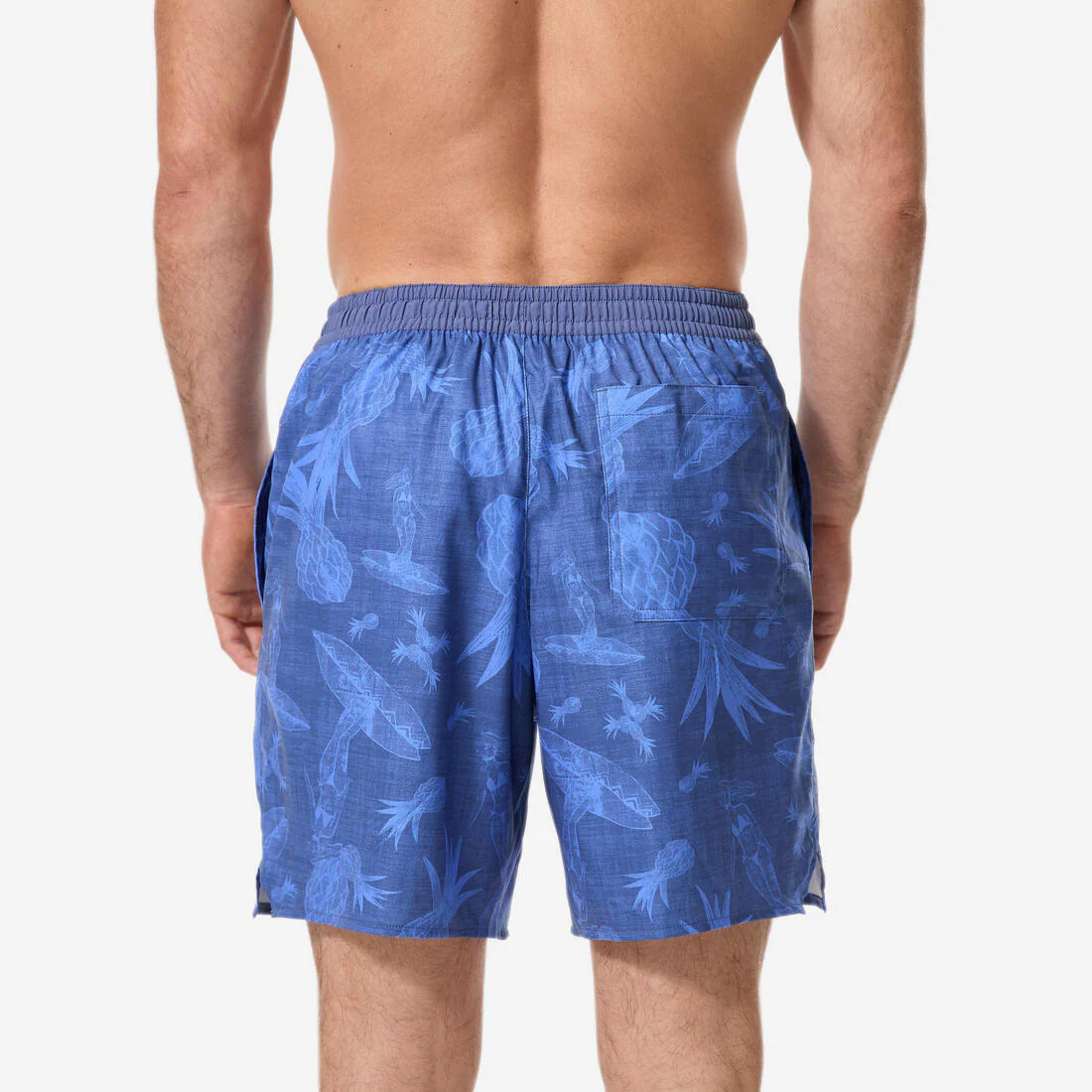 Bermuda de surf de longitud media de 18" caqui para hombre 100 - Image 14