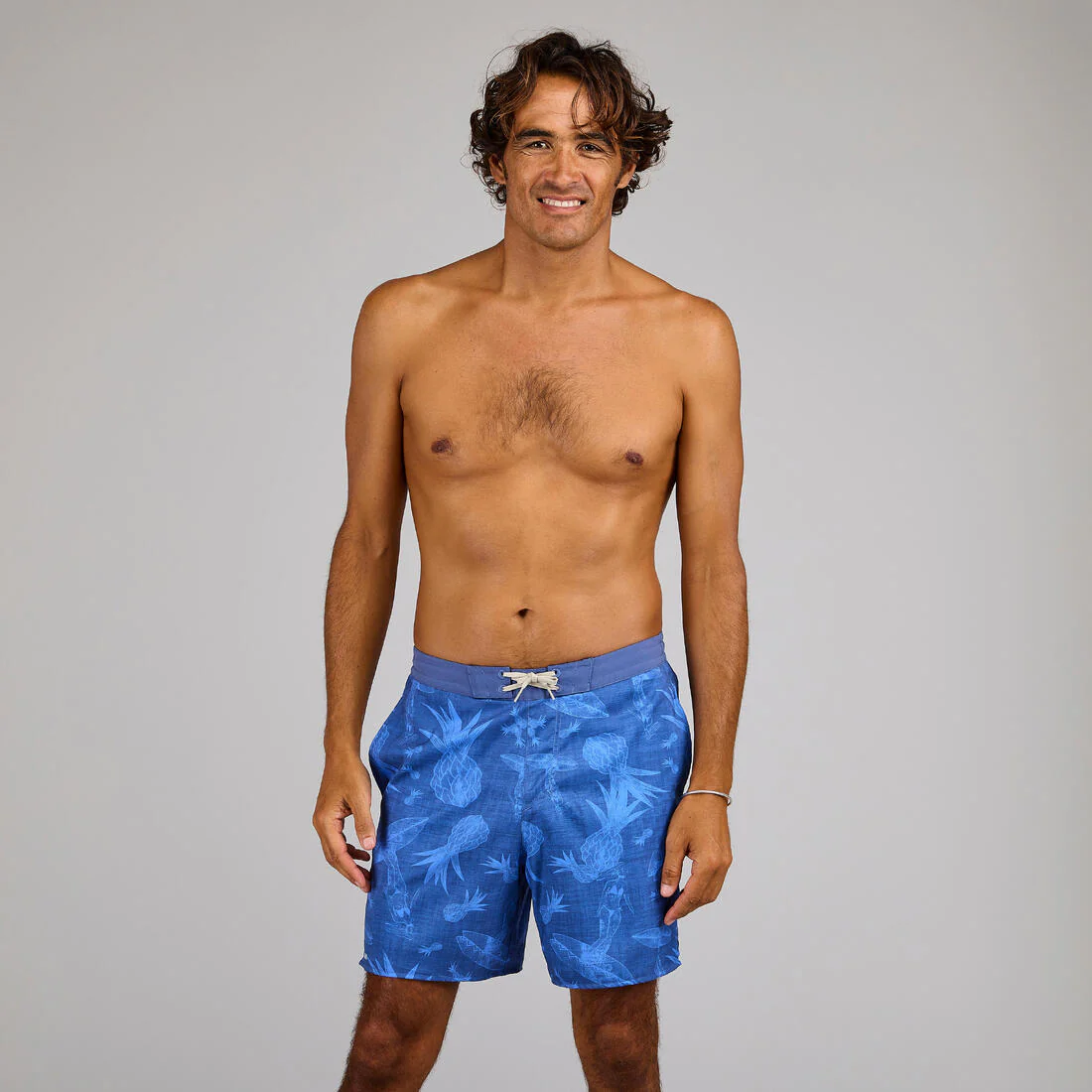 Bermuda de surf de longitud media de 18" caqui para hombre 100 - Image 24