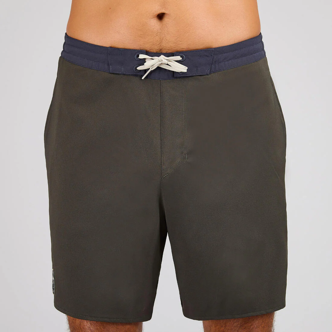Bermuda de surf de longitud media de 18" caqui para hombre 100 - Image 4