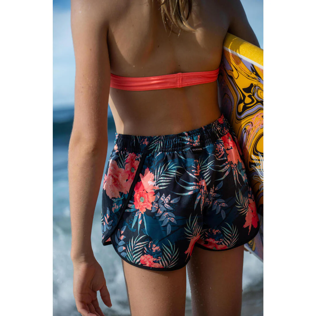 Bermuda de surf negra para niña 100 Katy - Image 16