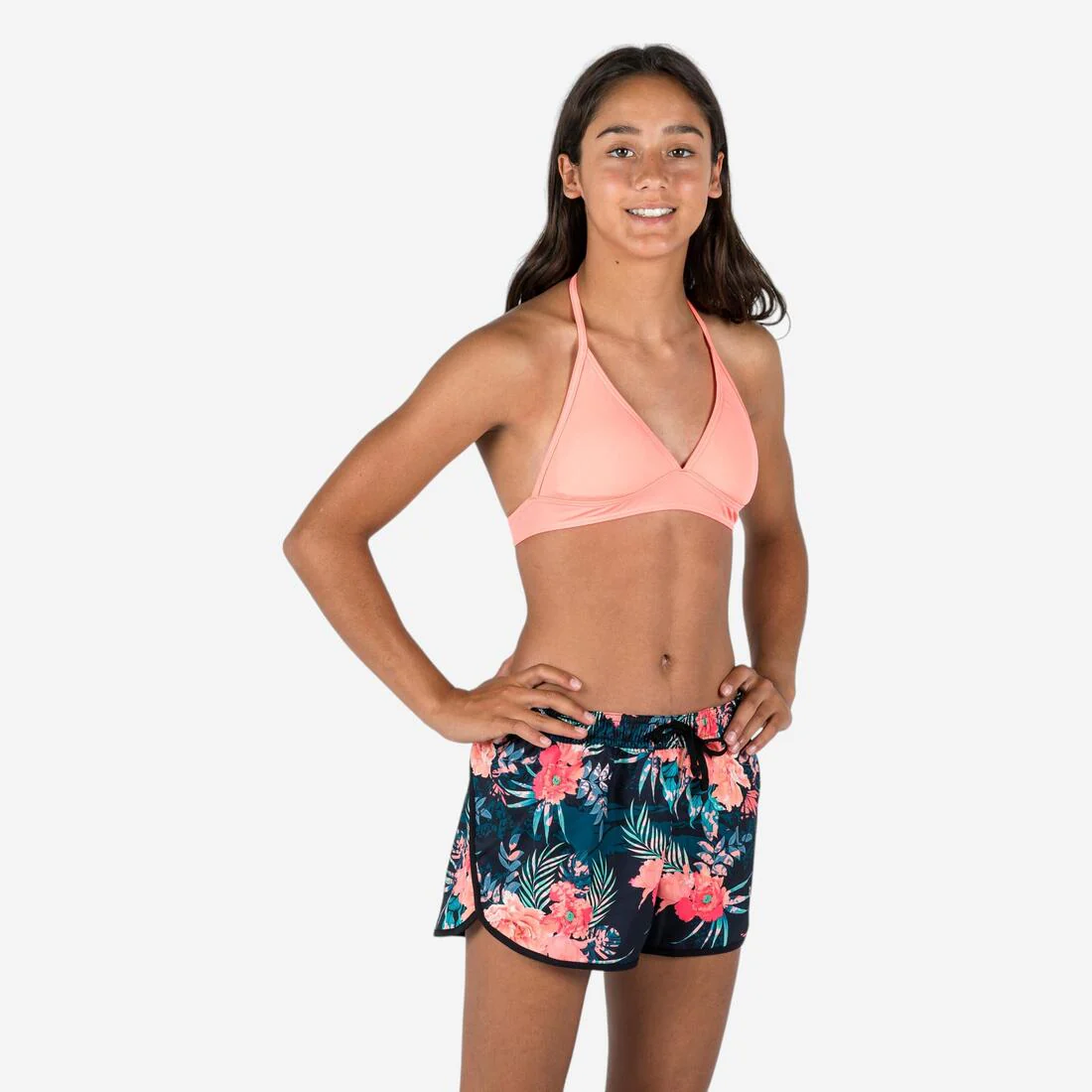 Bermuda de surf negra para niña 100 Katy - Image 2