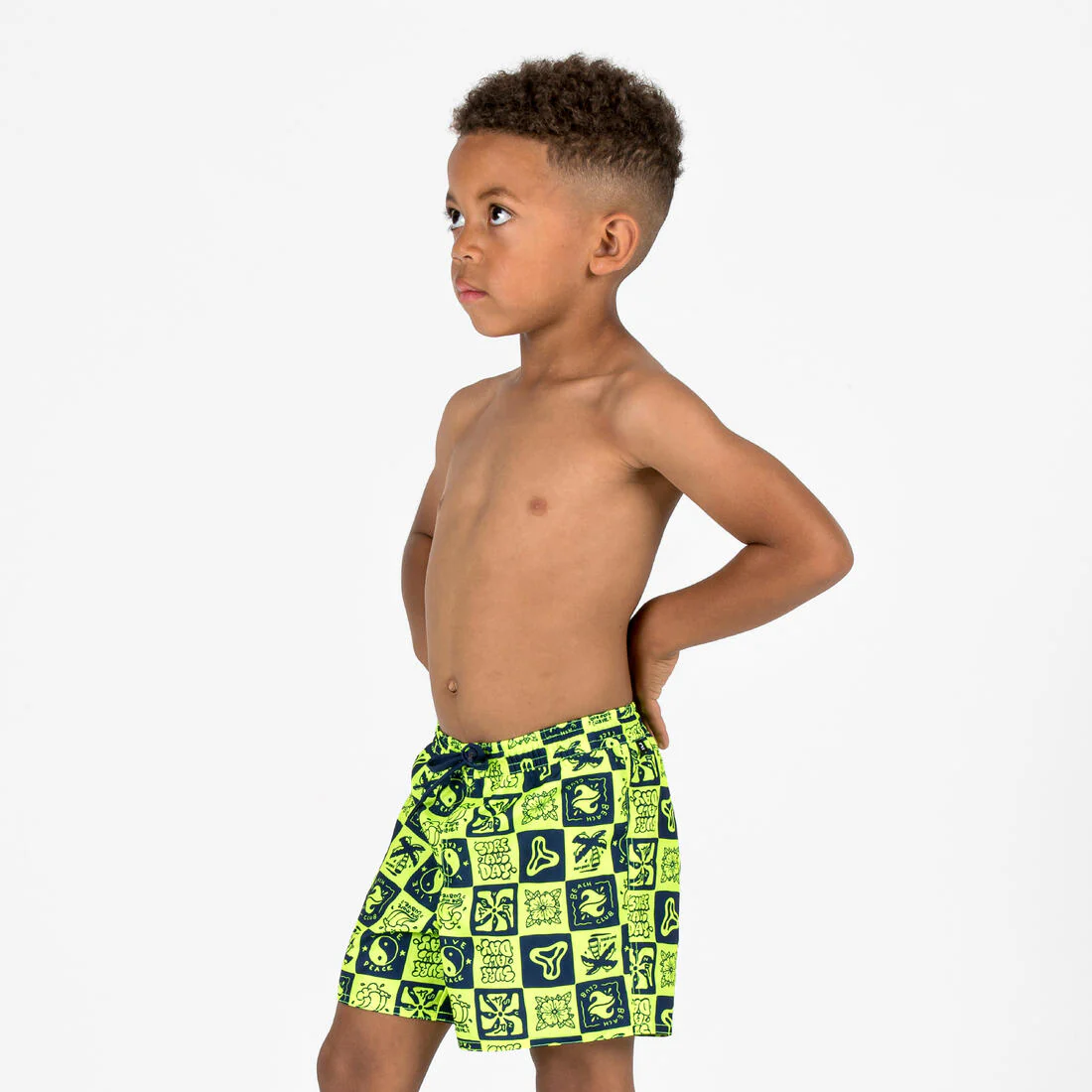 Bermuda de surf turquesa para niño 100 Tokyo Sun - Image 13