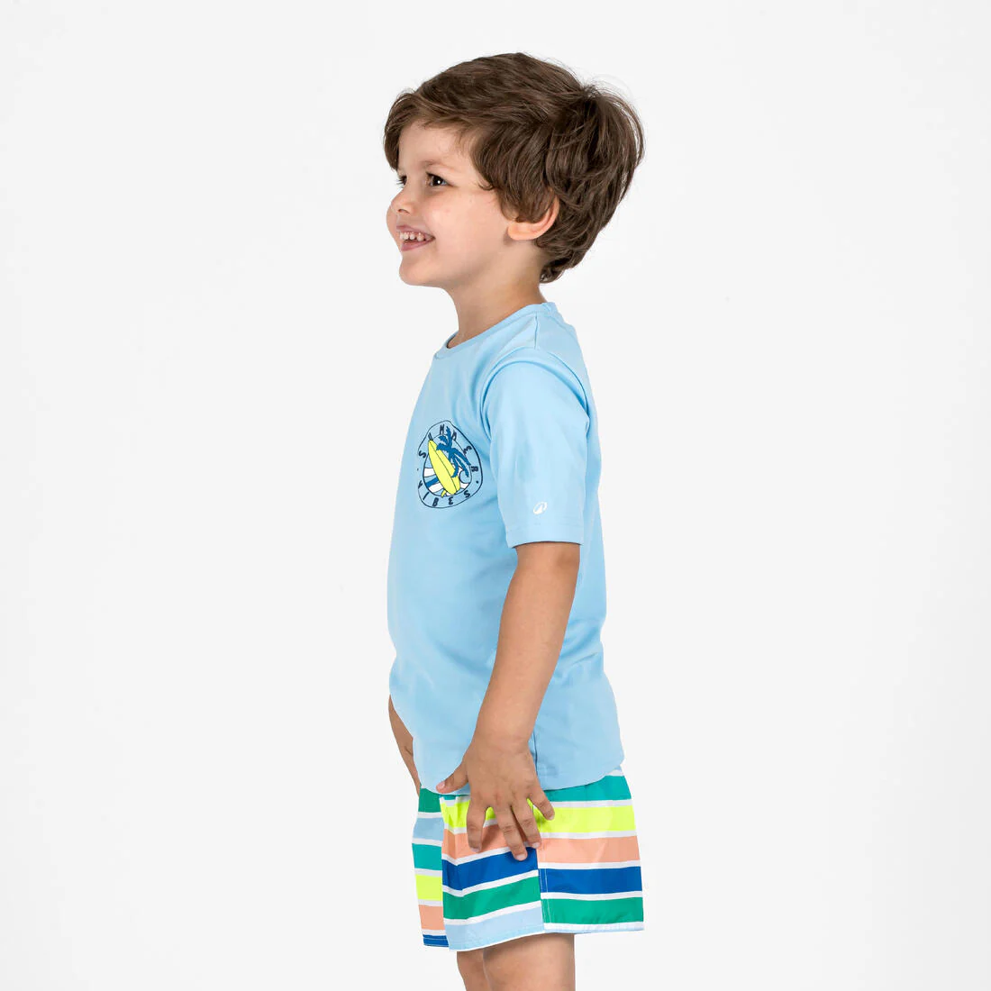 Bermuda de surf turquesa para niño 100 Tokyo Sun - Image 17