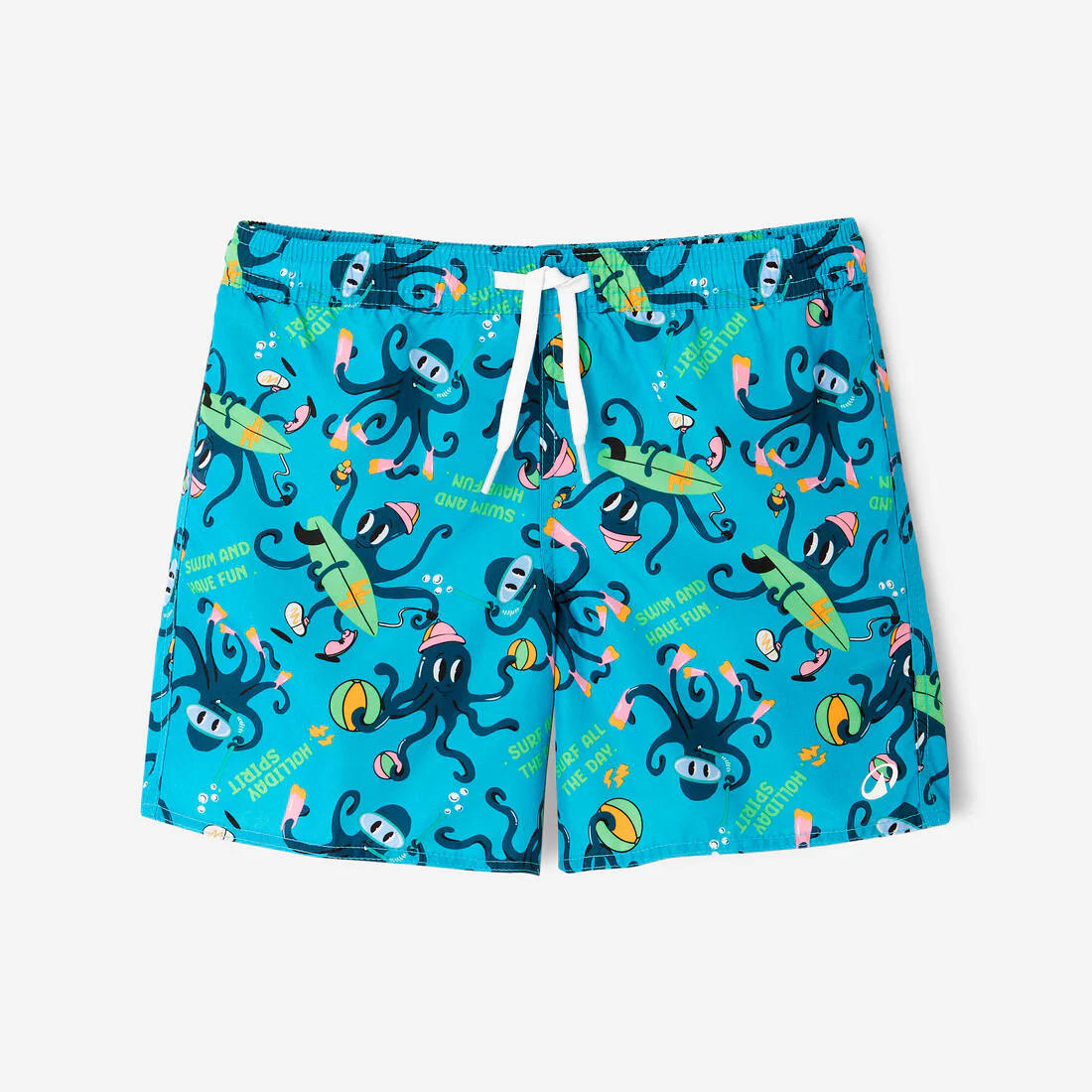 Bermuda de surf turquesa para niño 100 Tokyo Sun - Image 48