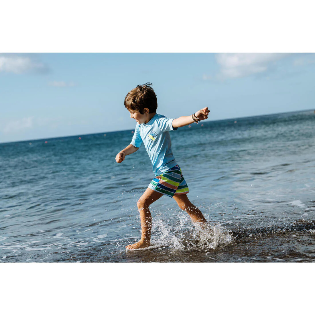 Bermuda de surf turquesa para niño 100 Tokyo Sun - Image 56