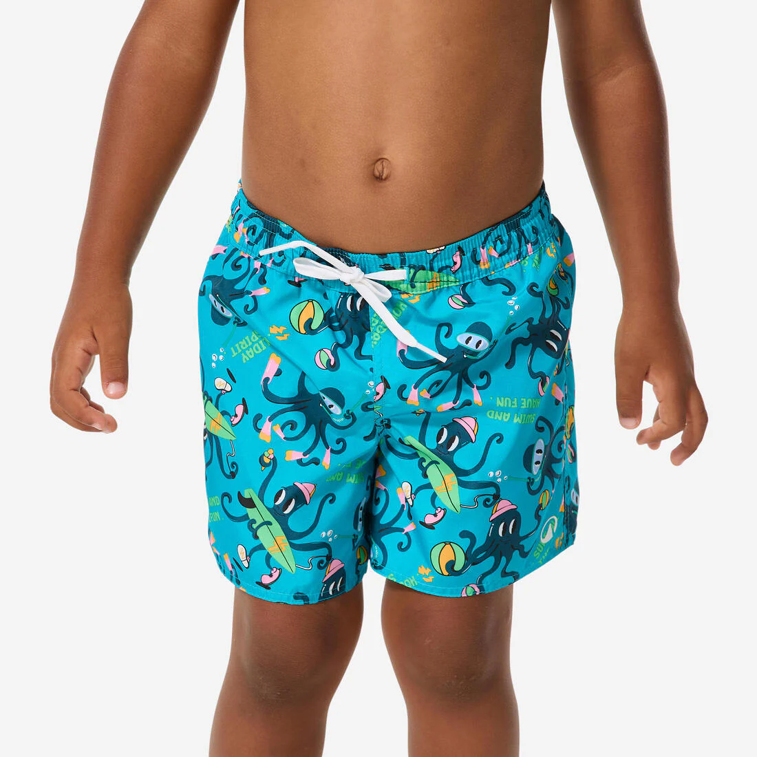 Bermuda de surf turquesa para niño 100 Tokyo Sun - Image 7