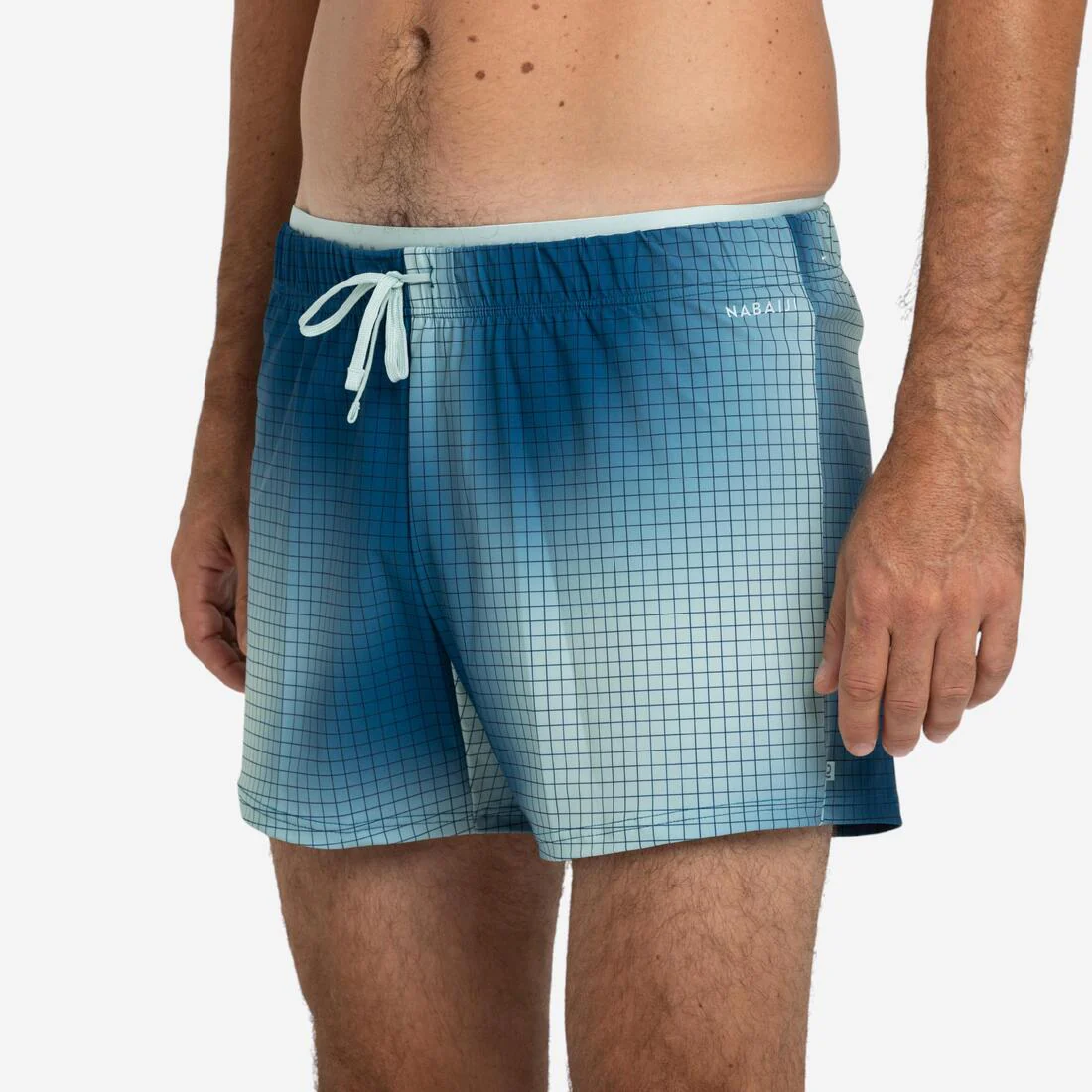 Bermudas de natación cortas azul con para hombre 100