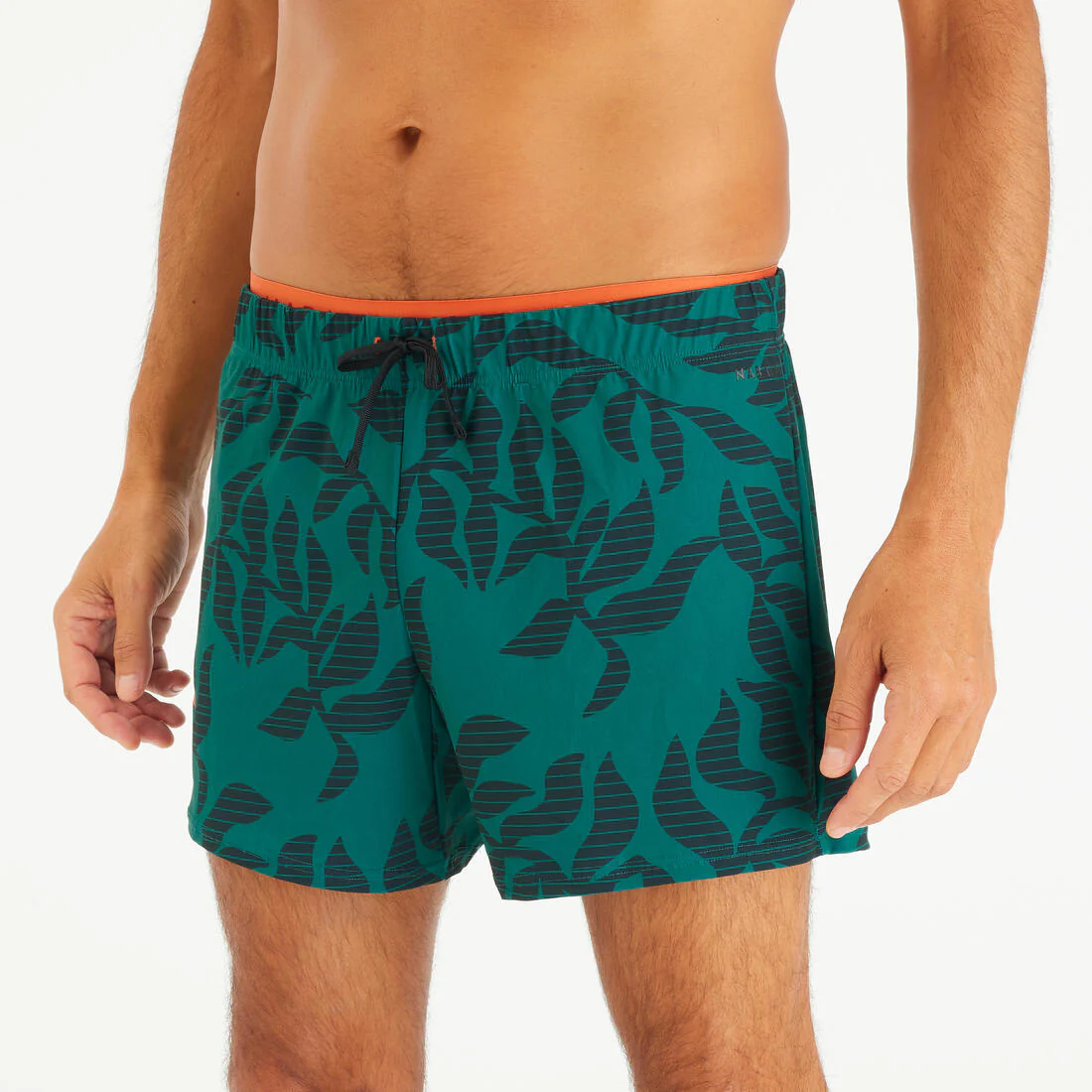 Bermudas de natación cortas azul con para hombre 100 - Image 2