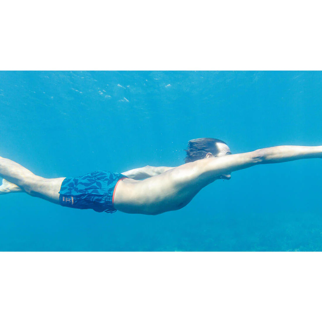 Bermudas de natación cortas azul con para hombre 100 - Image 22