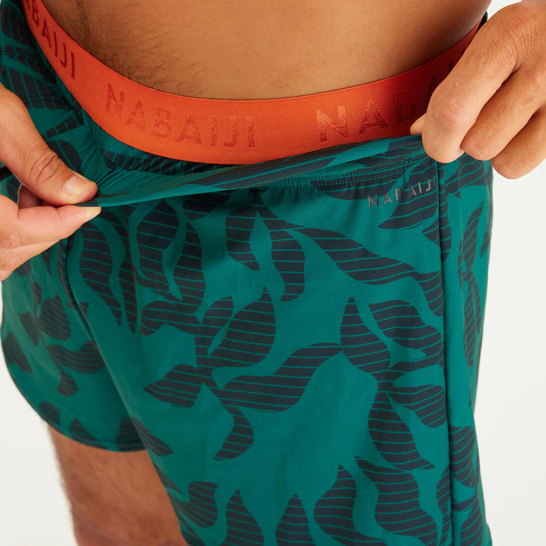 Bermudas de natación cortas azul con para hombre 100 - Image 6